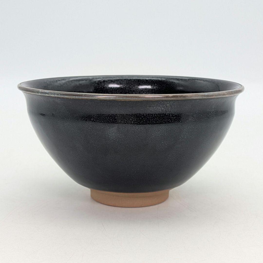 油滴天目茶碗 合箱合布 抹茶碗 抹茶茶碗 茶道具 茶器 食器 釉薬 ハンドメイド