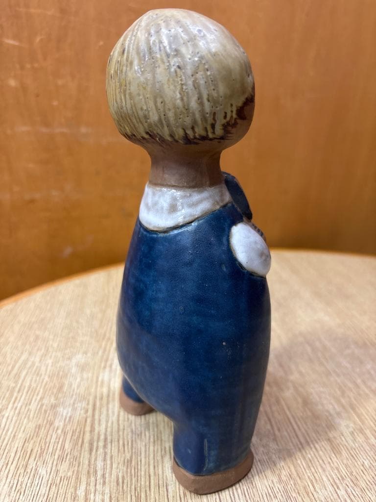 希少 Lisa Larson リサラーソン UNGAR Pelle 少年と猫