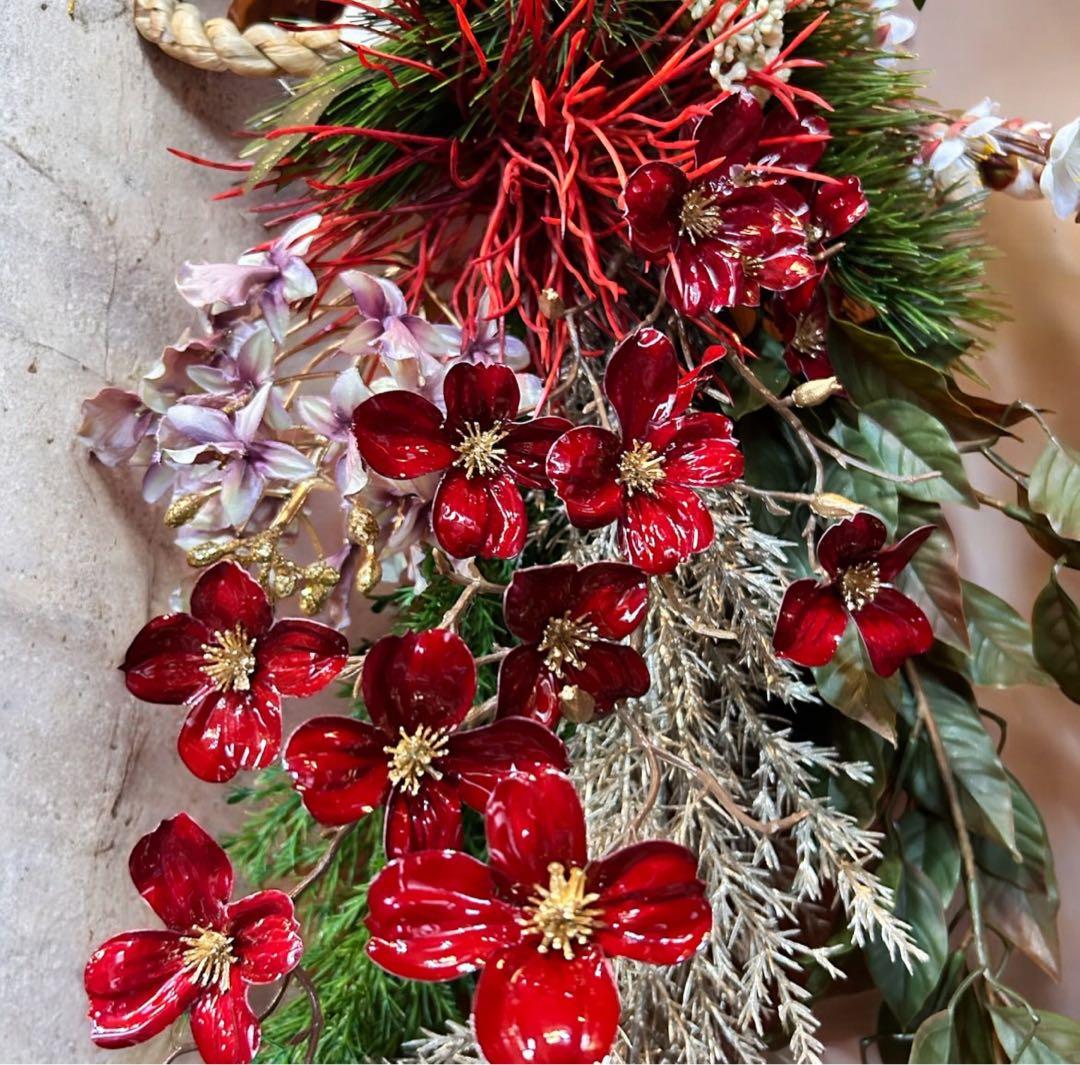 光触媒　人工観葉植物　ウォールグリーン　フェイクグリーン　しめ縄特大97