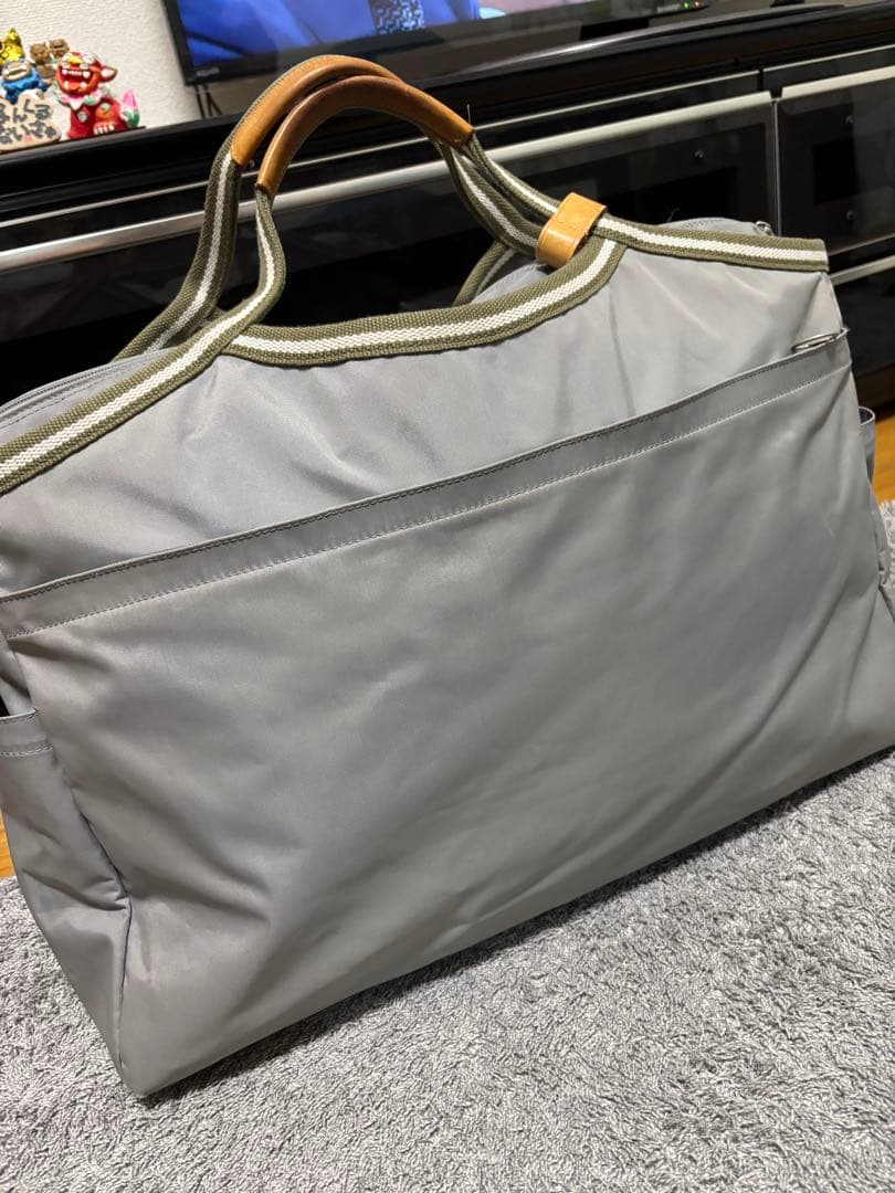 アニエスベーagnis b. グレー ボストンバッグ