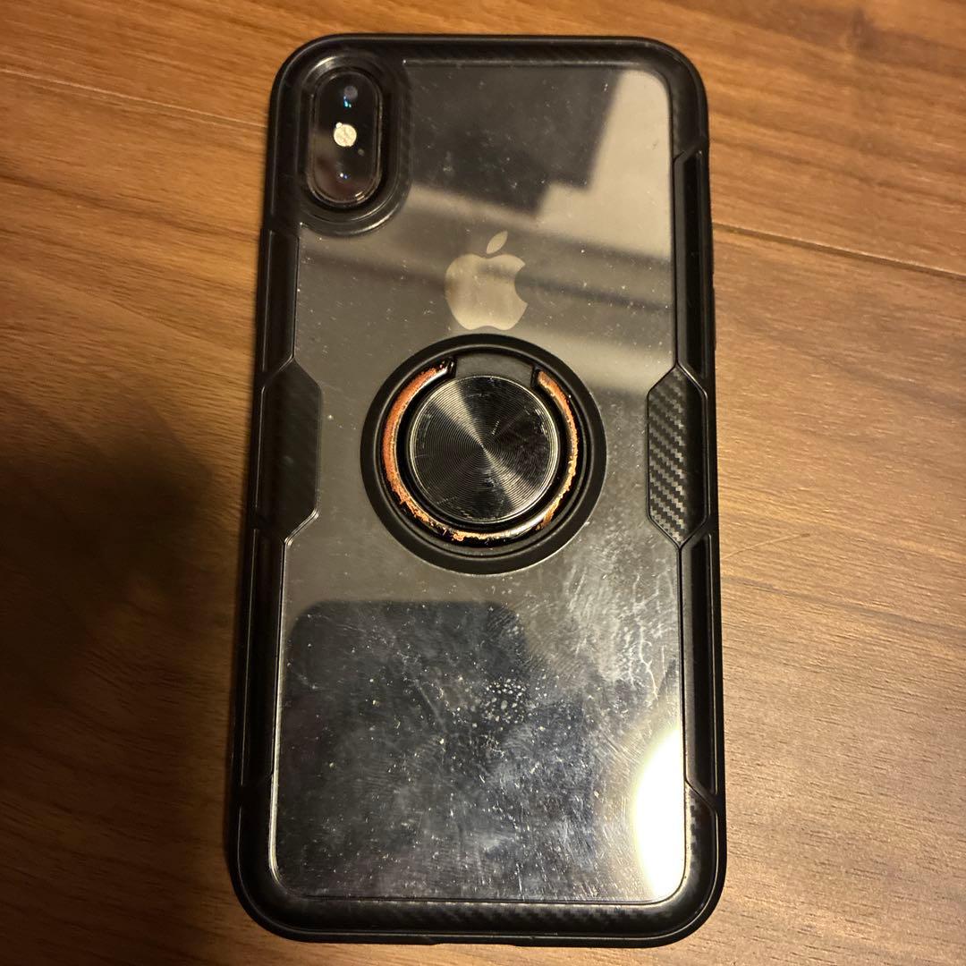 Apple iPhone X 本体 透明ケース付き アイフォーン10 初期化済