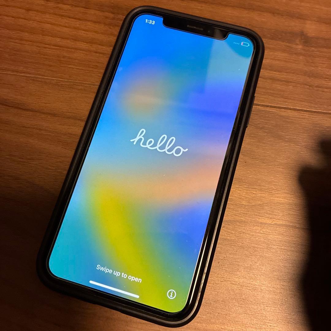 Apple iPhone X 本体 透明ケース付き アイフォーン10 初期化済