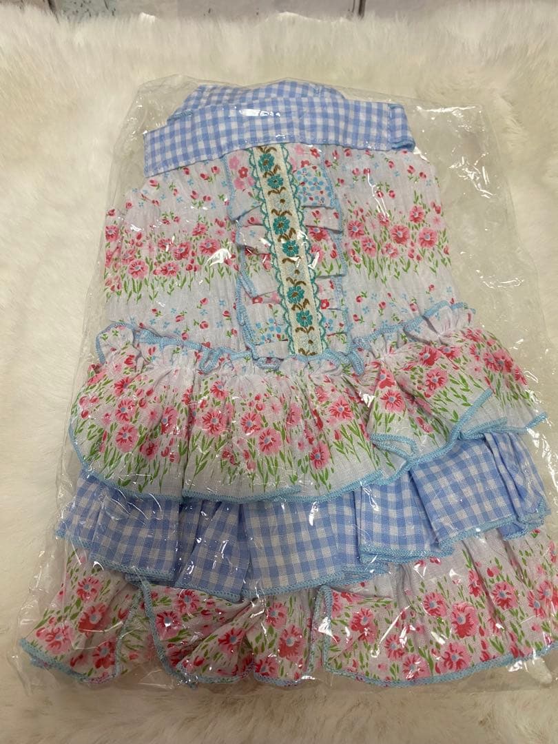 fafaオリジナル チロリアンワンピースMブルー新品未使用未開封