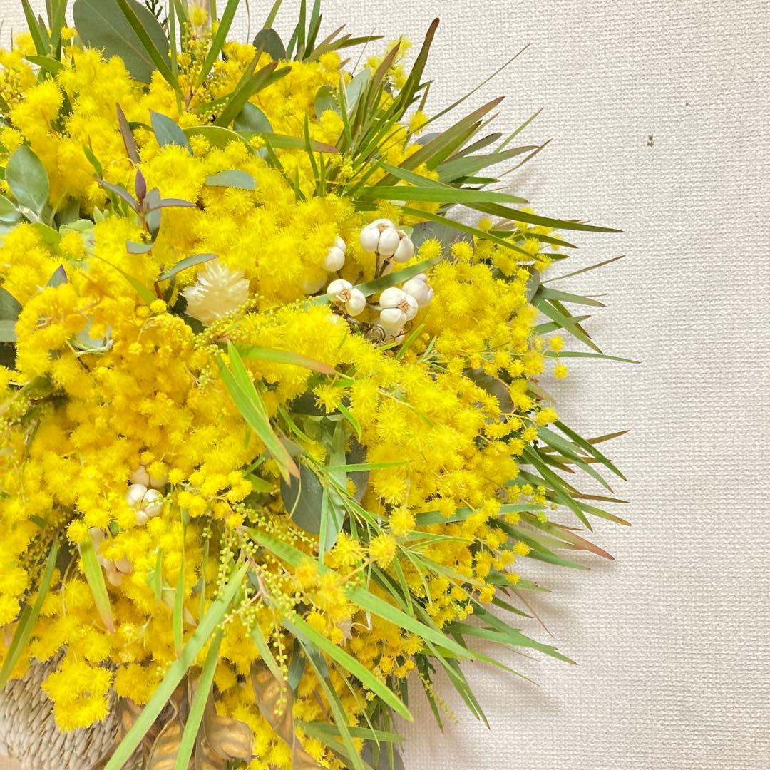 バンクシアミモザオーバルスワッグ
