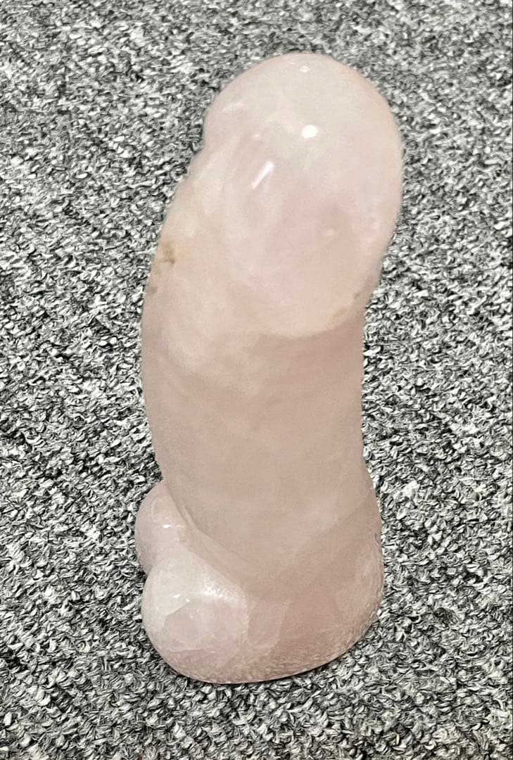 ローズクォーツ ピンク水晶 男根 ペニス パワーストーン 天然石 水晶 子宝祈願