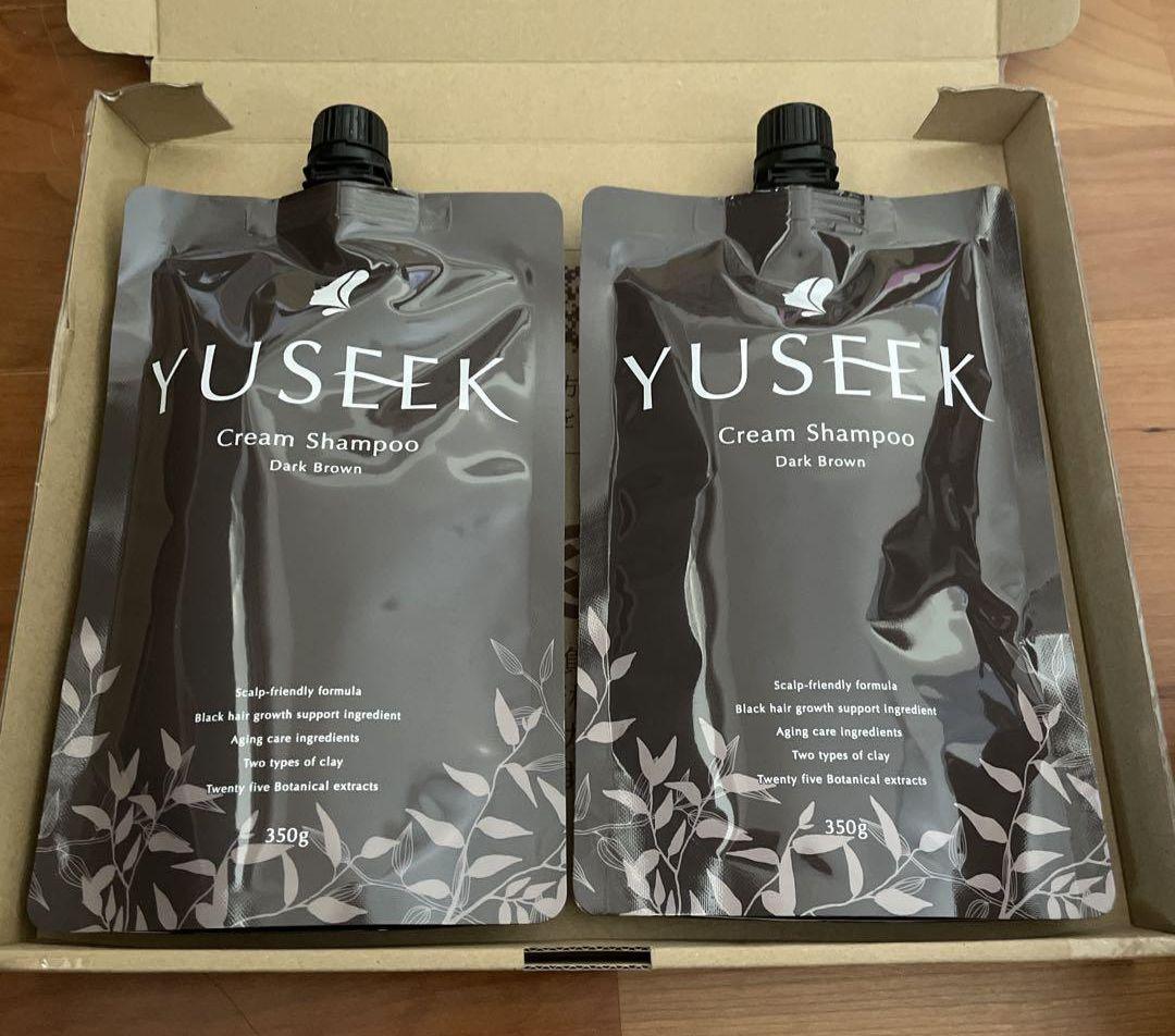 【新品】YUSEEK Cream Shampoo ダークブラウン 2個セット