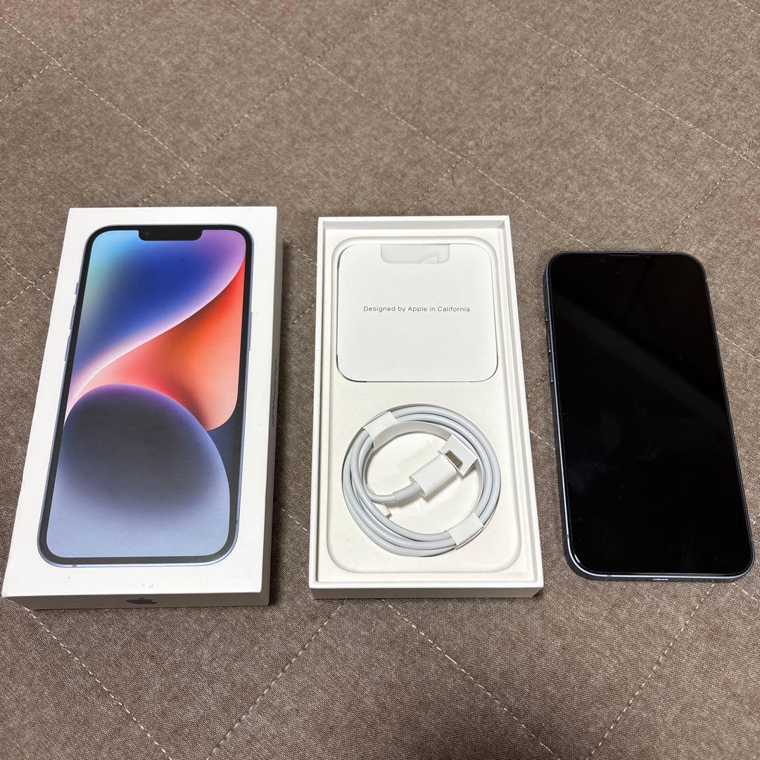 中古)Apple iPhone 14 128GB 本体 ブルー