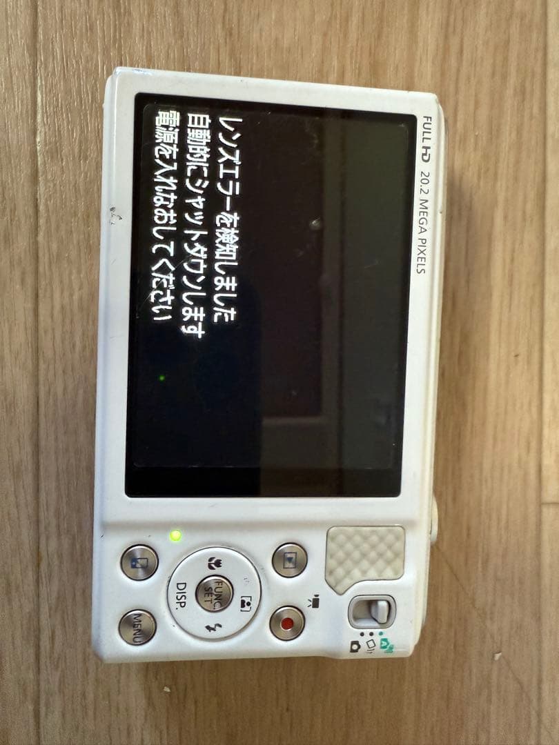 Canon SX610 HS レンズエラー