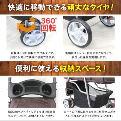 ♧ペットカート♧ペットキャリー♧キャリーバッグ♧オリーブ♧軽量♧