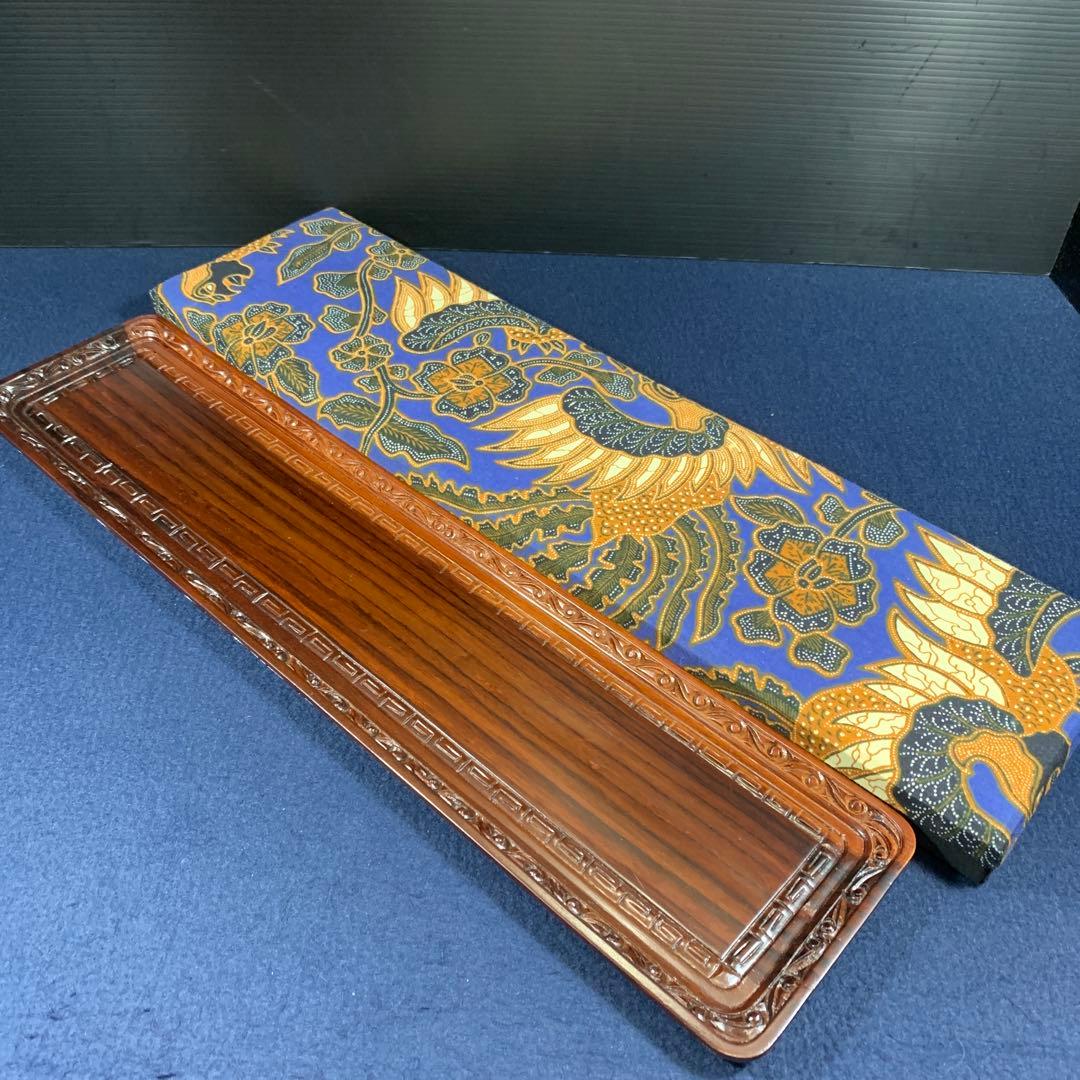 飾り盆　彫物あり