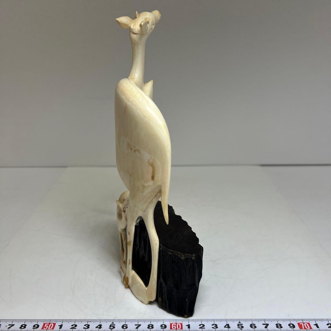 極上カンガルー置物　261g/高さ約24㎝　東Y8-0323②タサト