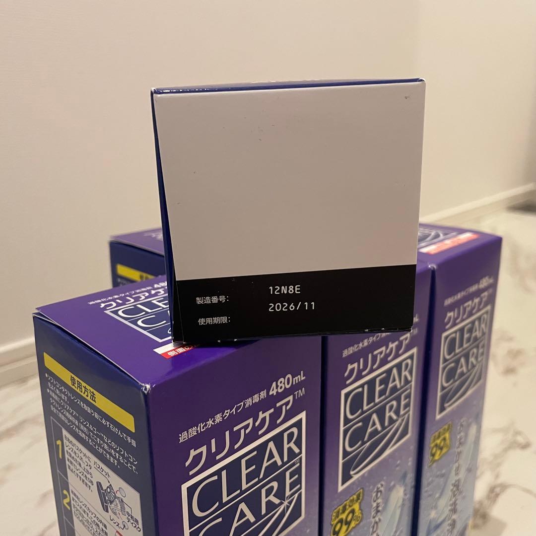 AOセプトCREAR CARE 480ml コンタクト洗浄液6本セット