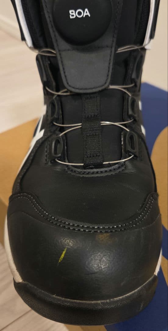 ASICS CP304BOA 安全靴 ブラック/ホワイト 25.5