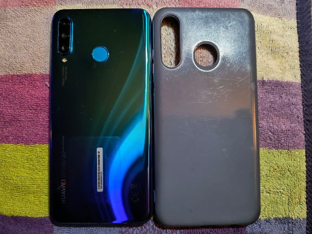 au美品◎HUAWEI P30liteプレミアム128GB SIMロック解除済み
