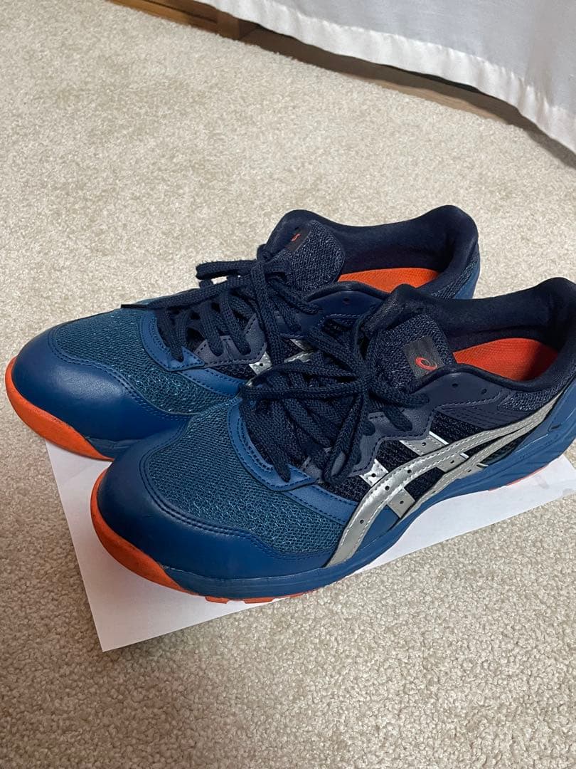 アシックス ASICS 安全靴 CP210 ネイビー オレンジ27.5cm