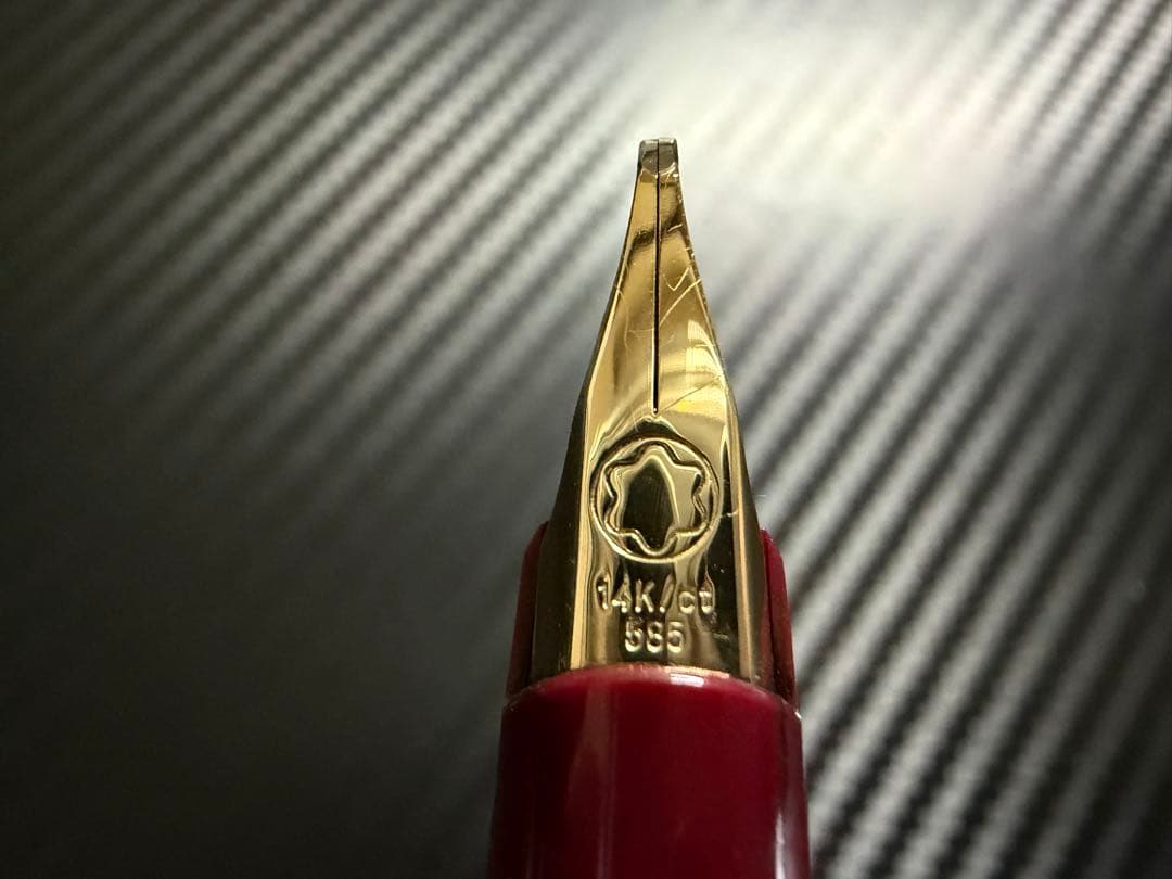 美品 モンブラン クラシック ボルドー B 太字 万年筆