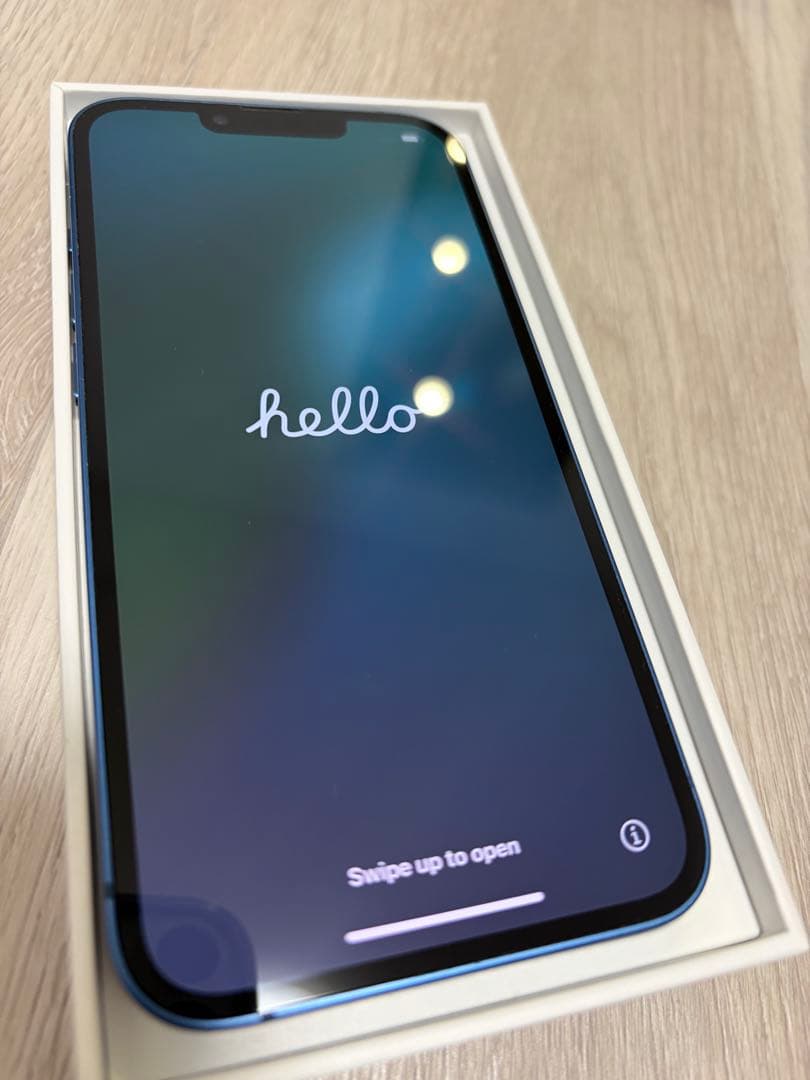 【美品】iPhone13 128GB ブルーSIMフリー　おまけ新品フィルム4枚