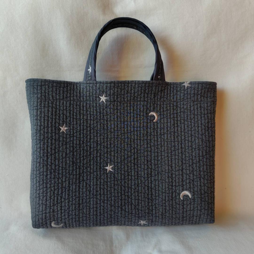 星と月☆レッスンバッグ 上履き入れ 2点セット☆ ヌビバッグ 入学