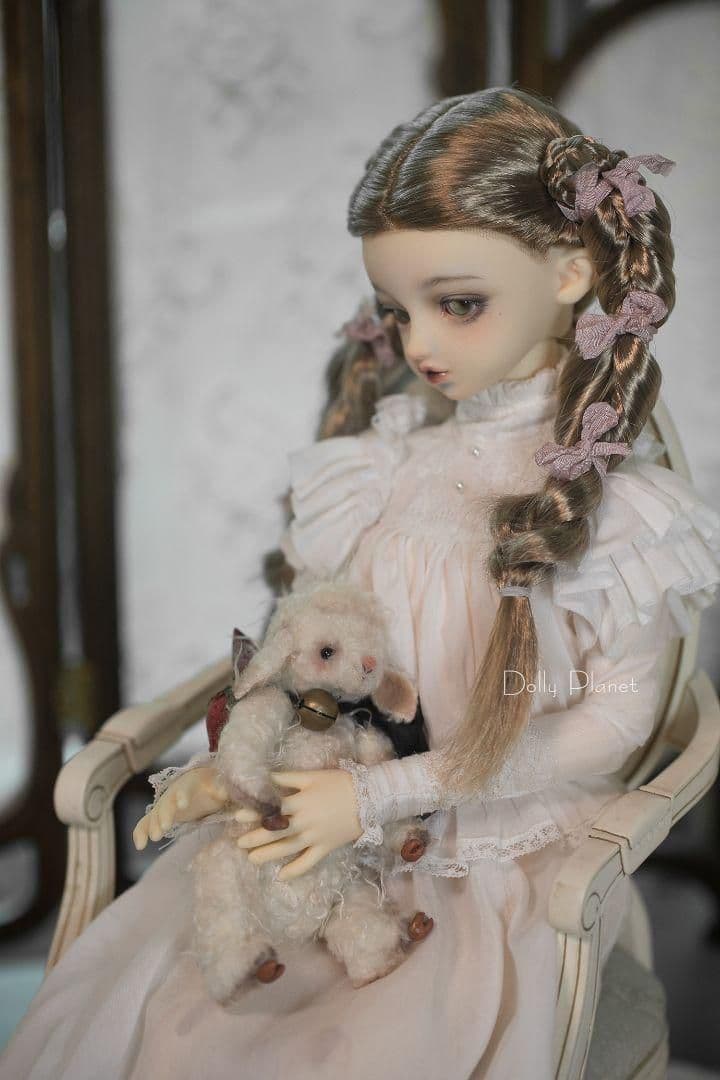 MH220 BJD 1/3 人形 ドール　用ウィッグ カツラ 耐熱 ハンドメイド